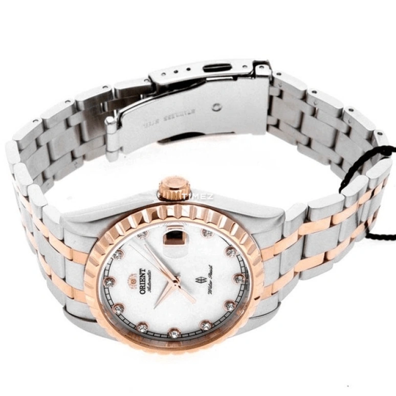 Orient,Other 37mm,37mm,Stainless Steel,White,Automatic,Day,Sapphire,Crystal Glass,SER22001W0
