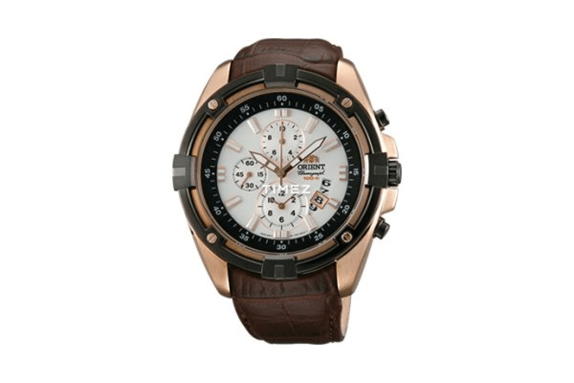 Orient,Sports 48mm,48mm,Stainless Steel,White,Quartz,Chronograph,Day,TT0Y005W