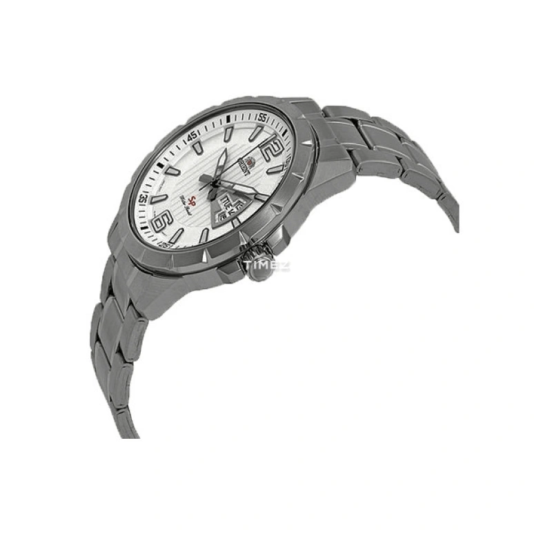 Orient,Other 43mm,43mm,Stainless Steel,White,Quartz,Date,Day,SUG1X005W9