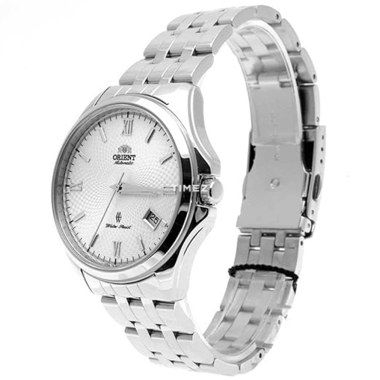 Orient,Other 39mm,39mm,Stainless Steel,Silver White,Automatic,Day,Sapphire,Crystal Glass,SER1U002W0