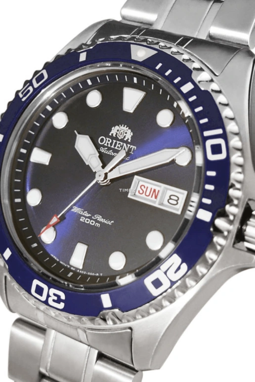 Orient,Other 41.50mm,41.50mm,Stainless Steel,Blue,Automatic,Date,Day,FAA02005D