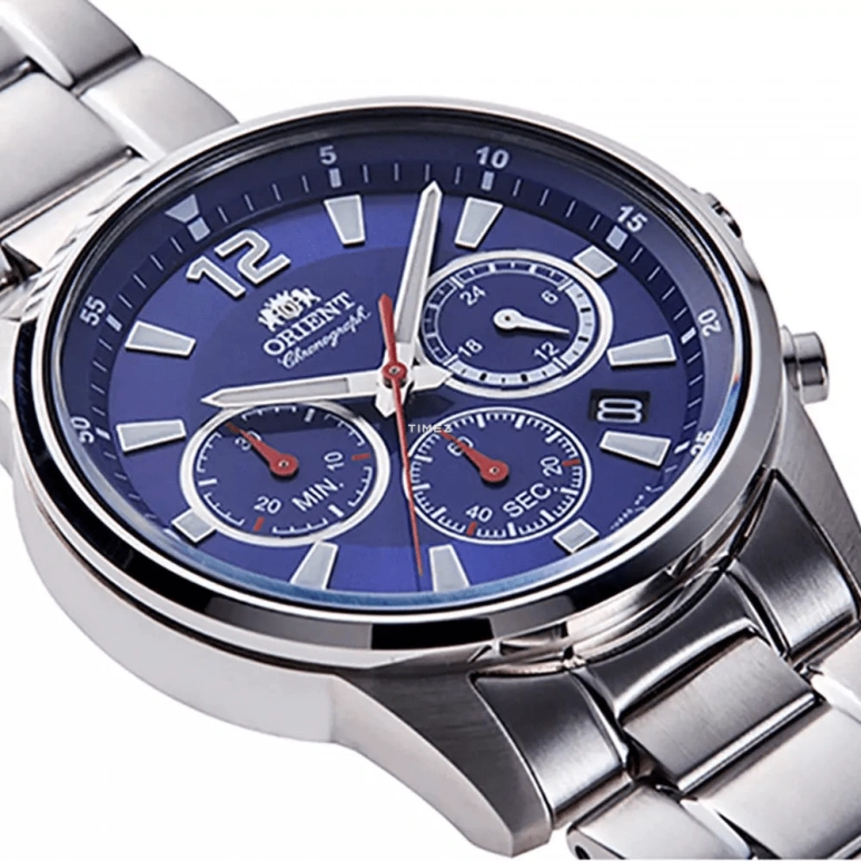 Orient,Sports 42mm,42mm,Stainless Steel,Blue,Quartz,Chronograph,Day,RA,RA-KV0002L10B