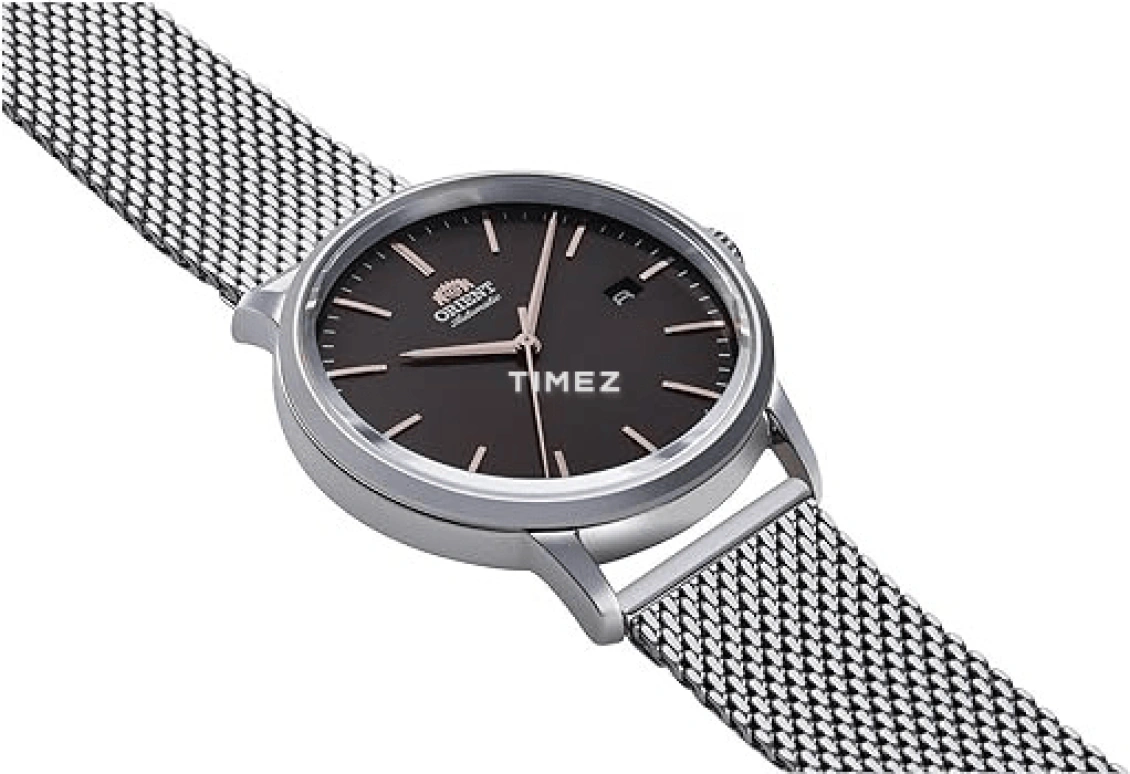 Orient,Contemporary 40mm,40mm,Stainless Steel,Grey,Automatic,Day,Glass,RA,RA-AC0E05N10B