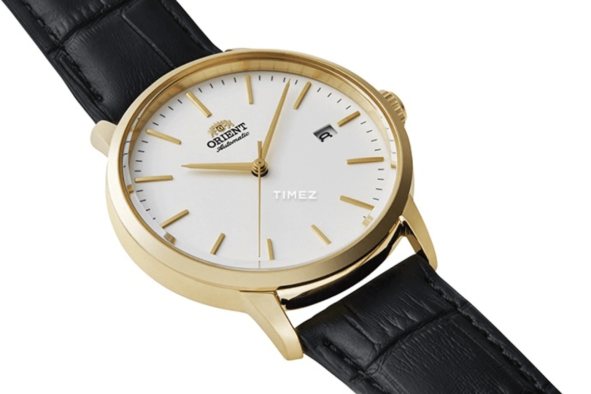 Orient,Other 40mm,40mm,Stainless Steel,White,Automatic,Handwound,Day,Glass,RA,RA-AC0E03S