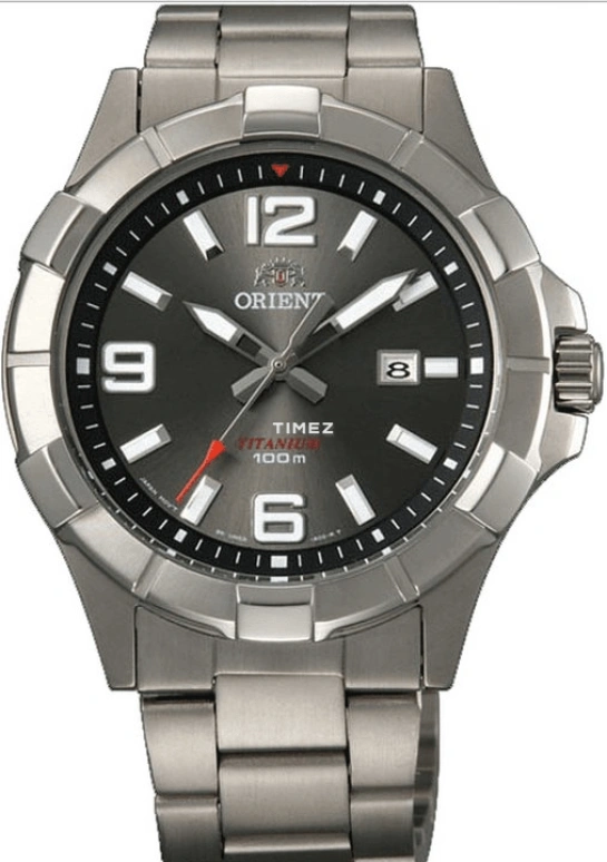 Orient,Sports 43.20mm,43.20mm,Stainless Steel,Grey,Quartz,Day,Hardlex,Glass,UNE6001A