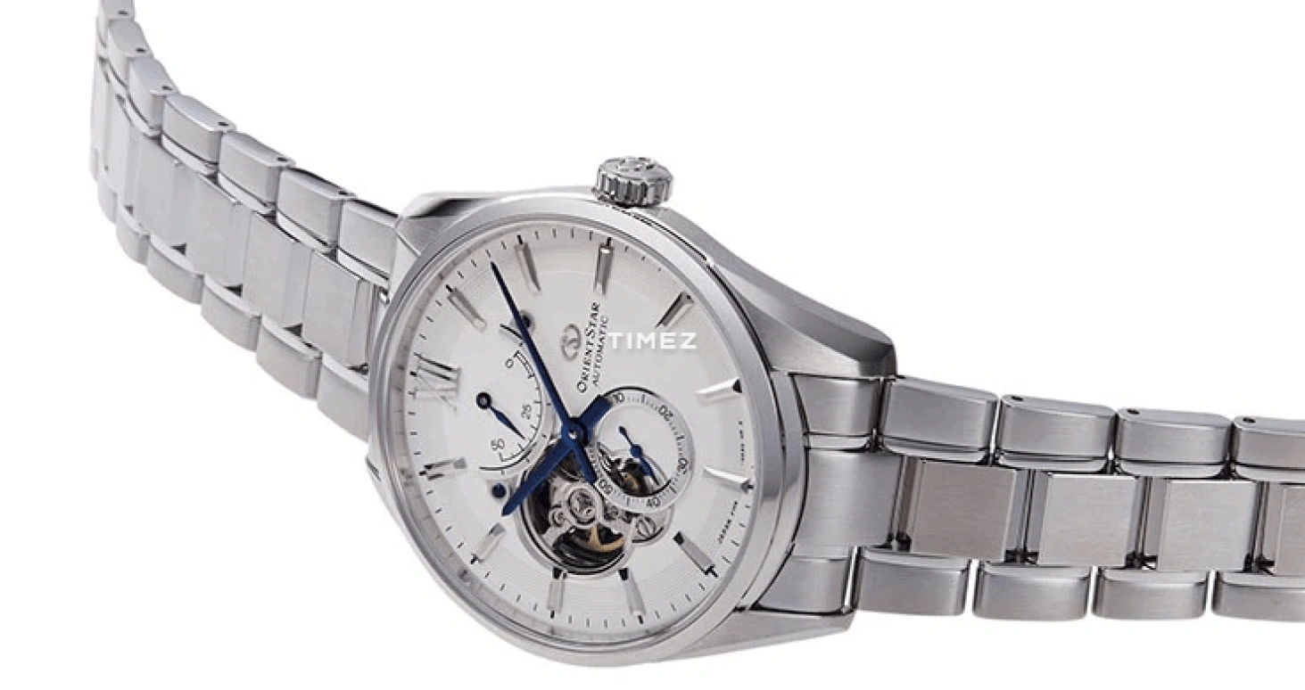 Orient,STAR 41mm,41mm,Stainless Steel,White,Handwound,Power Reserve Indicator,Sapphire,RE,RE-HJ0001S00B
