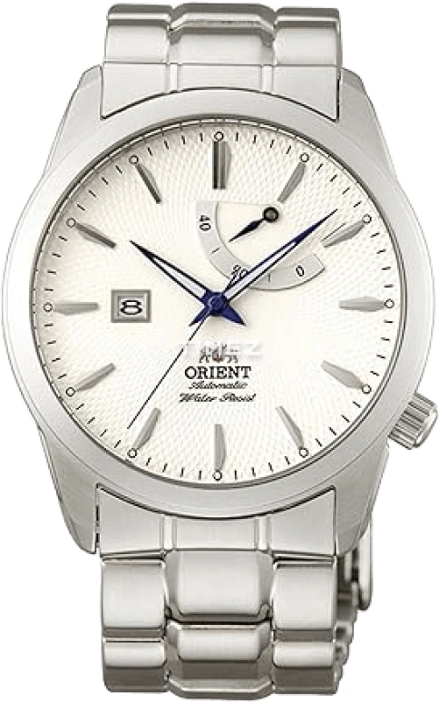 Orient,Other 40mm,40mm,Stainless Steel,White,Automatic,Day,Power Reserve Indicator,CFD0E001W