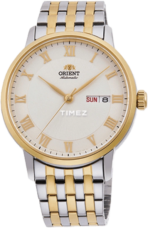 Orient,Contemporary 39.50mm,39.50mm,Stainless Steel,White,Handwound,Date,Day,RA,RA-AA0A01S