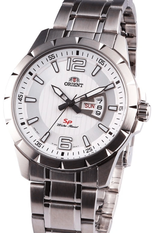 Orient,Sports 43mm,43mm,Stainless Steel,White,Quartz,Date,Day,FUG1X005W