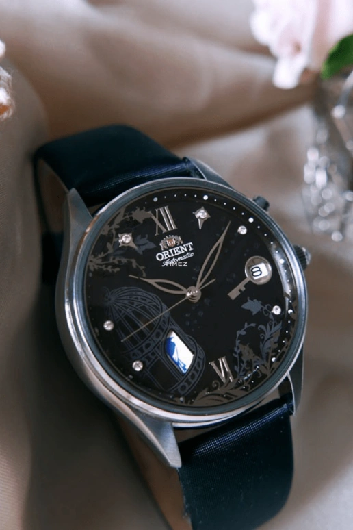 Orient,Other 36mm,36mm,Stainless Steel,Black,Automatic,Day,Glass,FDM00002B