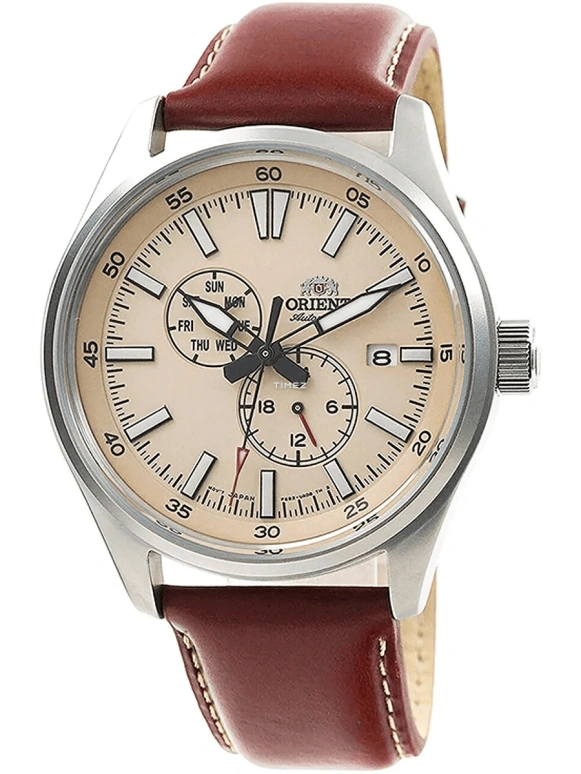 Orient,Classic 42.40mm,42.40mm,Stainless Steel,Cream,Handwound,Date,Day,RA,RA-AK0405Y10B