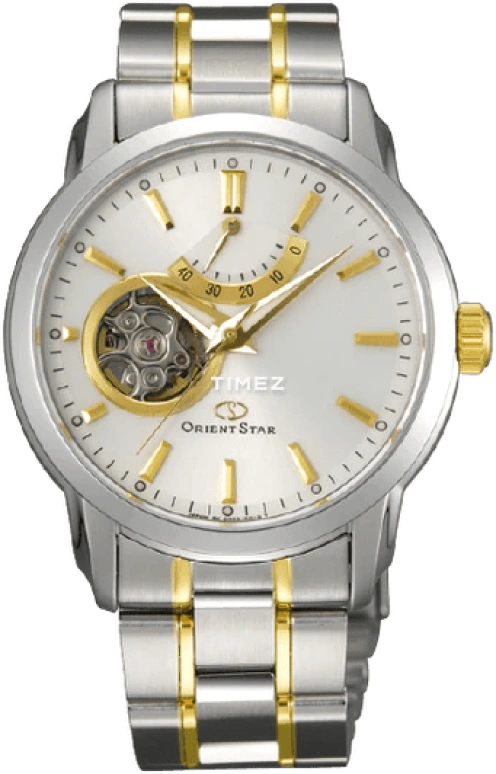 Orient,STAR 39mm,39mm,Stainless Steel,Silver White,Automatic,Power Reserve Indicator,Sapphire,Crystal Glass,SDA02001W0