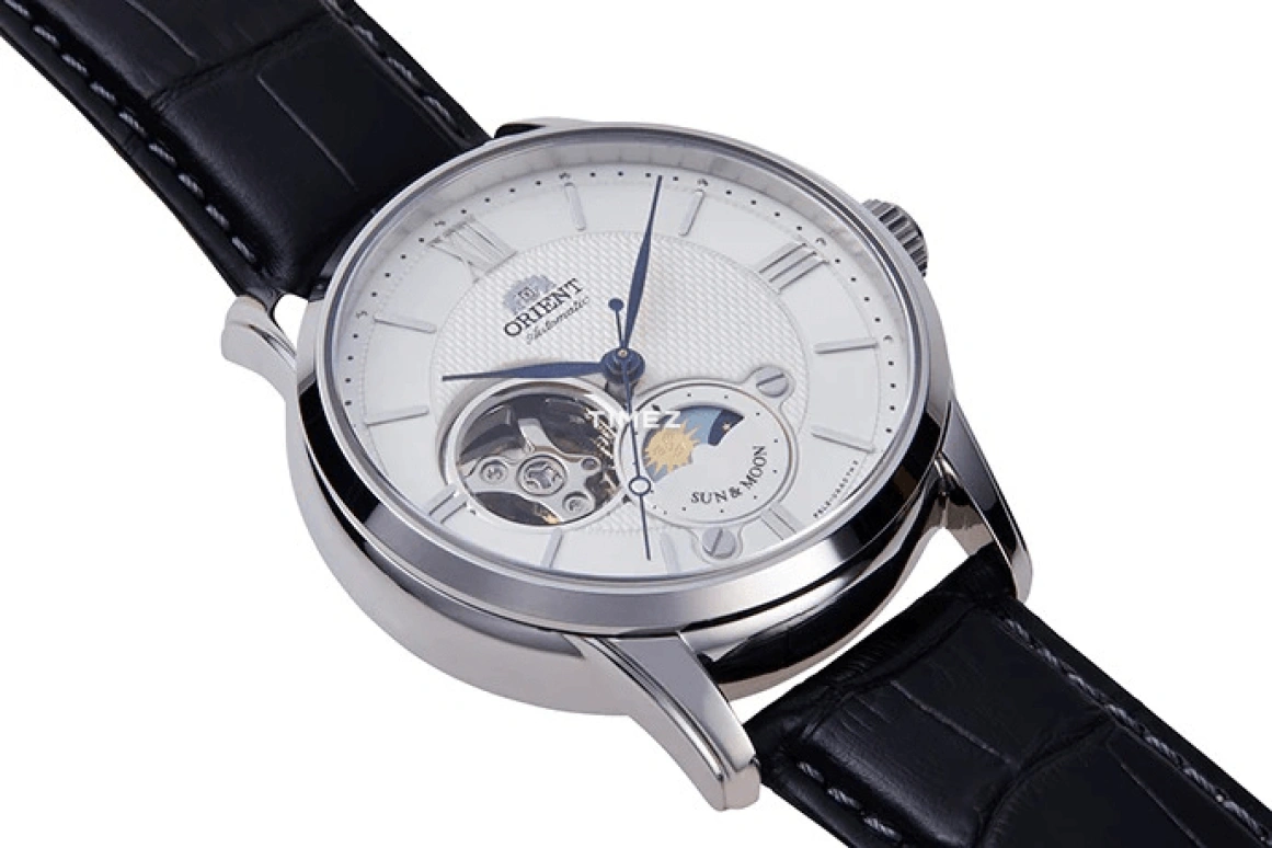 Orient,Classic 42mm,42mm,Stainless Steel,White,Automatic,Moonphase,Date,Day,RA,RA-AS0005S