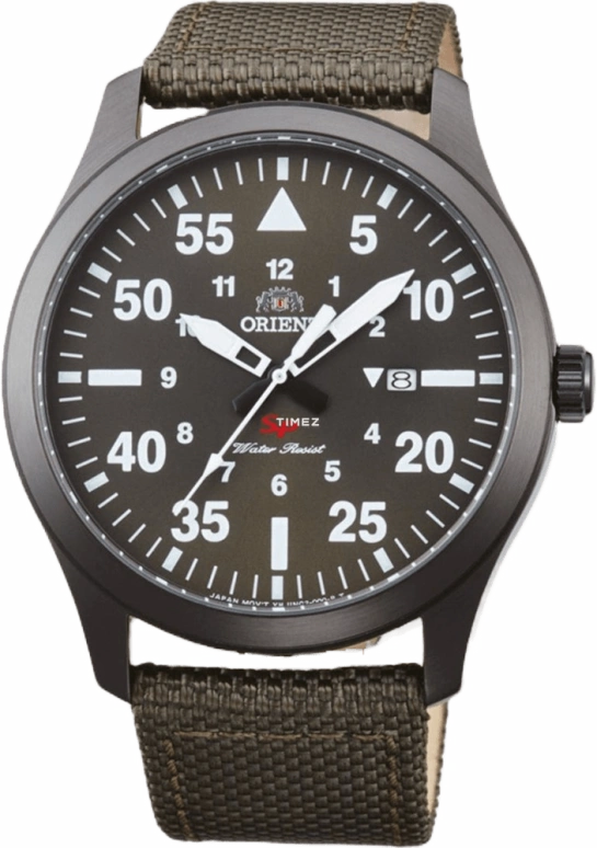 Orient,Sports 42mm,42mm,Stainless Steel,Green,Quartz,Day,Sapphire,Crystal Glass,FUNG2004F