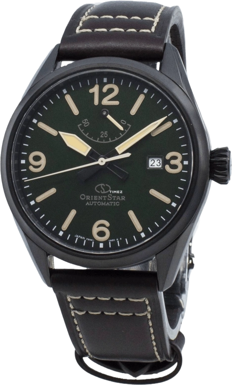 Orient,Sports 41mm,41mm,Stainless Steel,Green,Handwound,Day,Sapphire,RE,RE-AU0201E00B