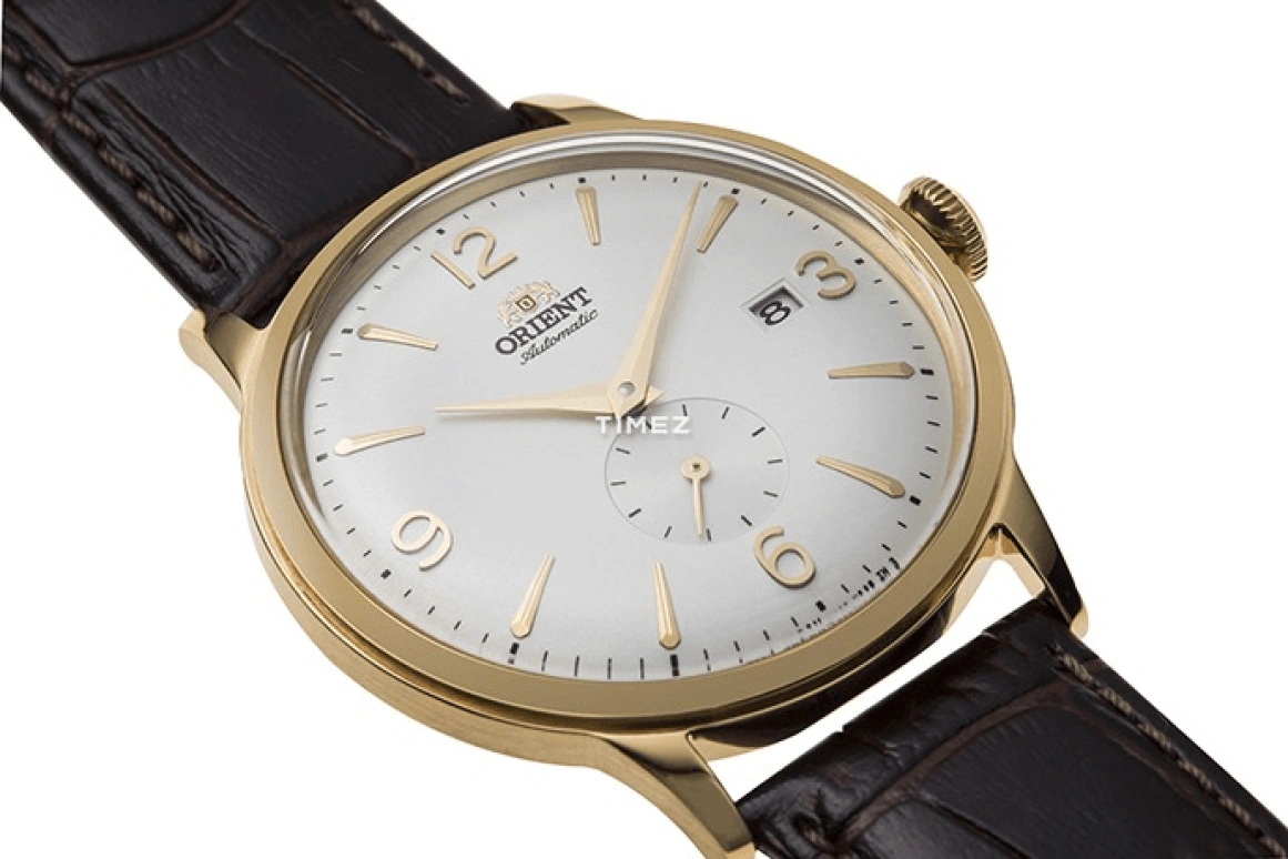 Orient,Classic 40.50mm,40.50mm,Stainless Steel,White,Handwound,Automatic,Day,Sapphire,Crystal Glass,RA,RA-AP0004S