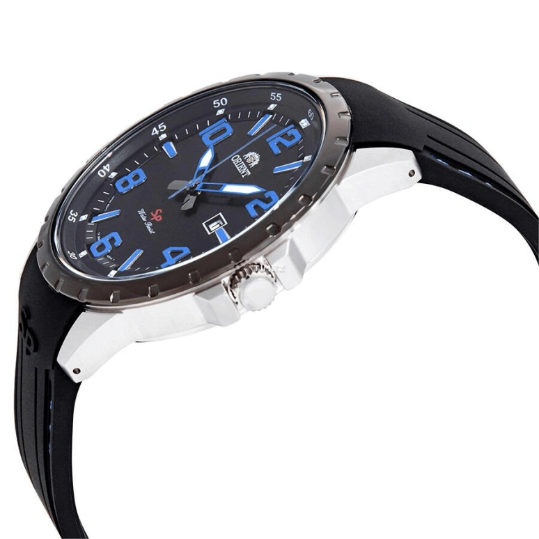Orient,Sports 43.90mm,43.90mm,Stainless Steel,Black,Quartz,Day,Glass,FUNG3006B