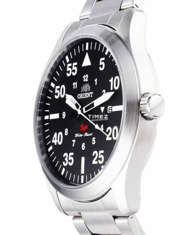 Orient,Sports 42mm,42mm,Stainless Steel,Black,Quartz,Day,Sapphire,Crystal Glass,FUNG2001B