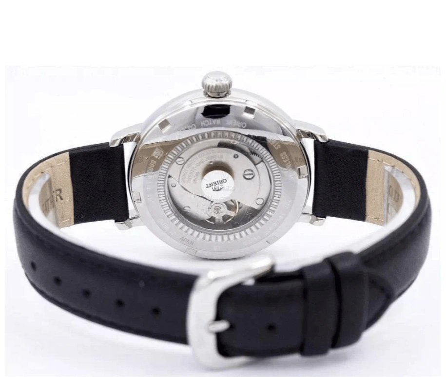 Orient,Classic 40mm,40mm,Stainless Steel,Black,Handwound,Power Reserve Indicator,Sapphire,Crystal Glass,FDD03002B