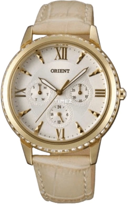 Orient,Classic 39mm,39mm,Stainless Steel,Ceramic,White,Quartz,Date,Day,SW03003W