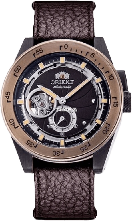 Orient,Other 40.80mm,40.80mm,Stainless Steel,Brown,Handwound,Glass,Round,RA,RA-AR0203Y10B