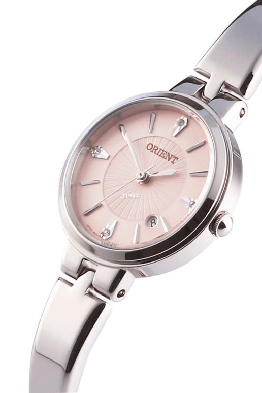 Orient,Other 26mm,26mm,Stainless Steel,Pink Red,Quartz,Day,Glass,FSZ40005Z