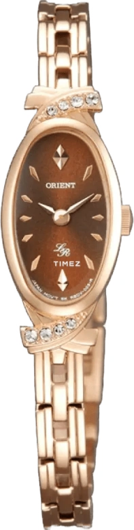 Orient,Other 14.55x34mm,14.55x34mm,Stainless Steel,Brown,Quartz,Hardlex,Glass,Oval,RBDV001T