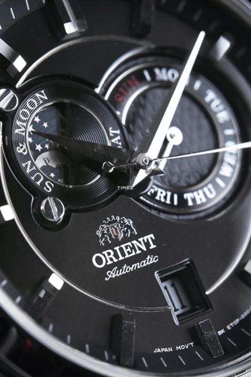 Orient,Other 41.50mm,41.50mm,Stainless Steel,Black,Automatic,Date,Day,FET0P002B