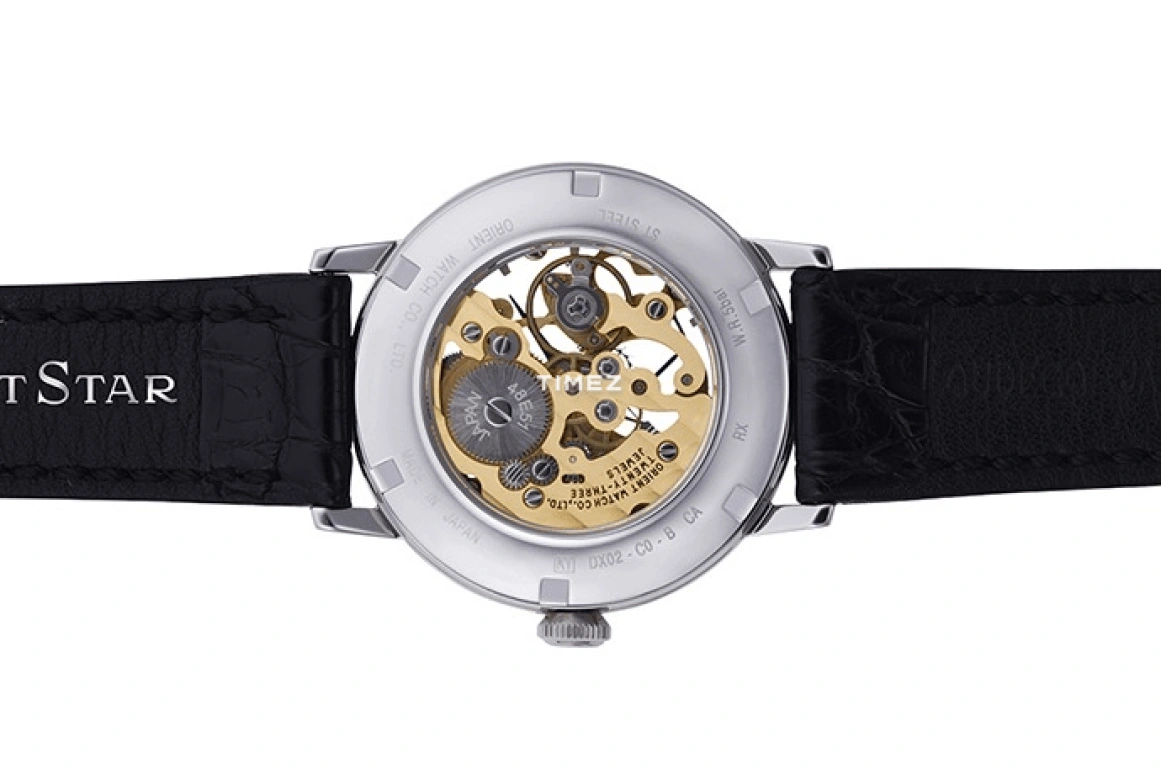 Orient,STAR 39mm,39mm,Stainless Steel,Skeleton,Handwound,Power Reserve Indicator,Sapphire,DX02002S