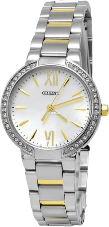 Orient,Other 30mm,30mm,Stainless Steel,White,Quartz,Hardlex,Glass,Round,FQC0M003W