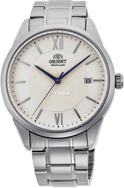 Orient,Other 40.80mm,40.80mm,Stainless Steel,White,Handwound,Day,Glass,RA,RA-AC0015S10D