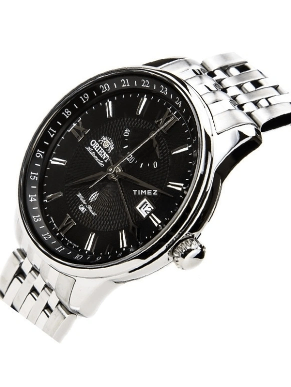 Orient,Classic 41mm,41mm,Stainless Steel,Black,Automatic,Day,Power Reserve Indicator,Dule Time,SDJ02002B0