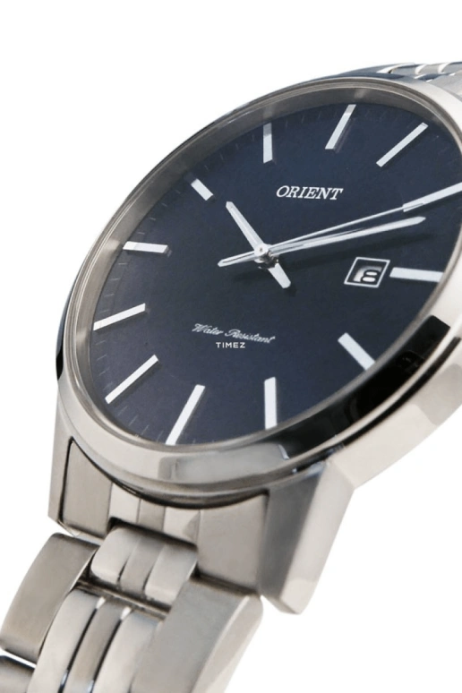 Orient,Contemporary 40mm,40mm,Stainless Steel,Blue,Quartz,Day,Sapphire,Crystal Glass,UNG8003D