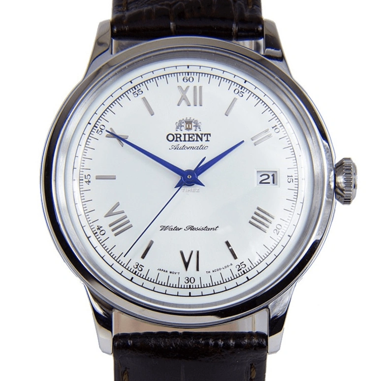 Orient,Classic 40.50mm,40.50mm,Stainless Steel,White,Handwound,Day,Glass,FAC00009W0