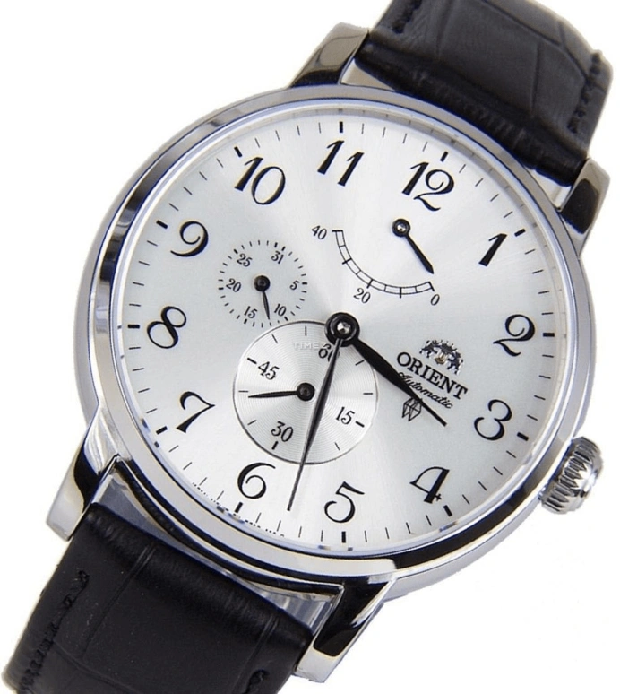 Orient,Classic 41mm,41mm,Stainless Steel,Silver,Automatic,Day,Power Reserve Indicator,FEZ09005W