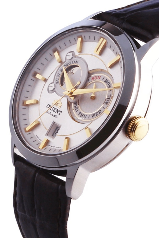 Orient,Classic 41.50mm,41.50mm,Stainless Steel,Silver White,Automatic,Moonphase,Date,Day,FET0P004W