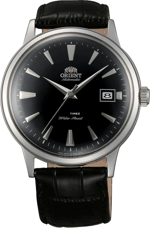 Orient,Classic 40.50mm,40.50mm,Stainless Steel,Black,Handwound,Day,Glass,FAC00004B0