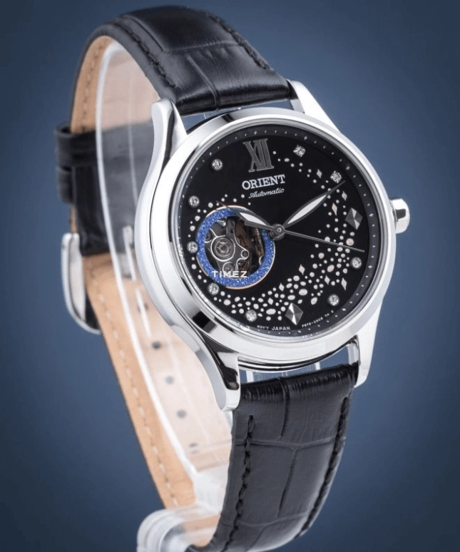 Orient,Other 35.90mm,35.90mm,Stainless Steel,Black,Handwound,Glass,Round,RA,RA-AG0019B10B