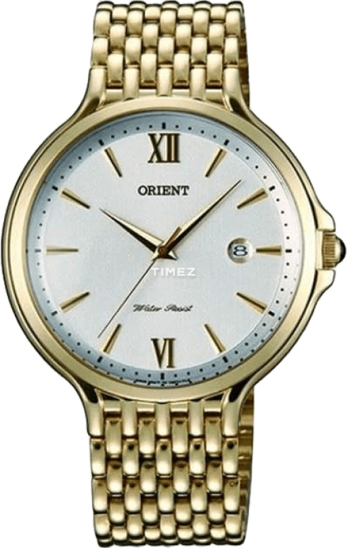 Orient,Classic 40.50mm,40.50mm,Stainless Steel,Silver White,Quartz,Day,Sapphire,Crystal Glass,FUNF7003W