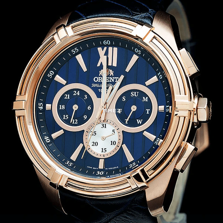 Orient,Sports 49mm,49mm,Stainless Steel,Blue,Quartz,Date,Day,UZ01006D