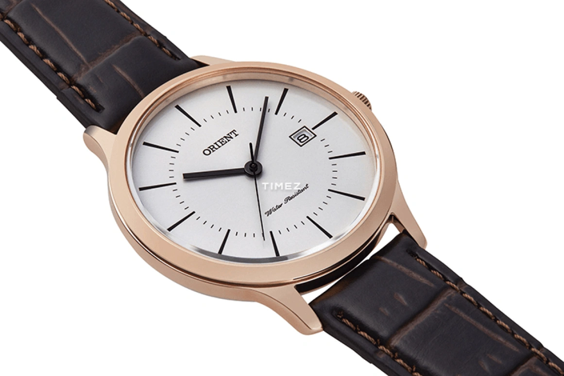 Orient,Contemporary 39mm,39mm,Stainless Steel,White,Quartz,Day,Glass,RF,RF-QD0001S