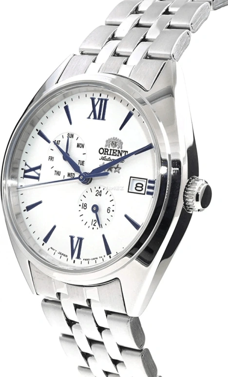 Orient,Classic 39.40mm,39.40mm,Stainless Steel,White,Handwound,Date,Day,Dule Time,RA,RA-AK0506S10B