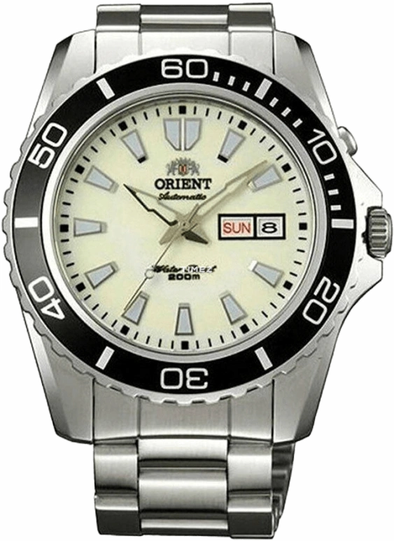 Orient,Other 44.50mm,44.50mm,Stainless Steel,Luminous,Automatic,Date,Day,FEM75005R