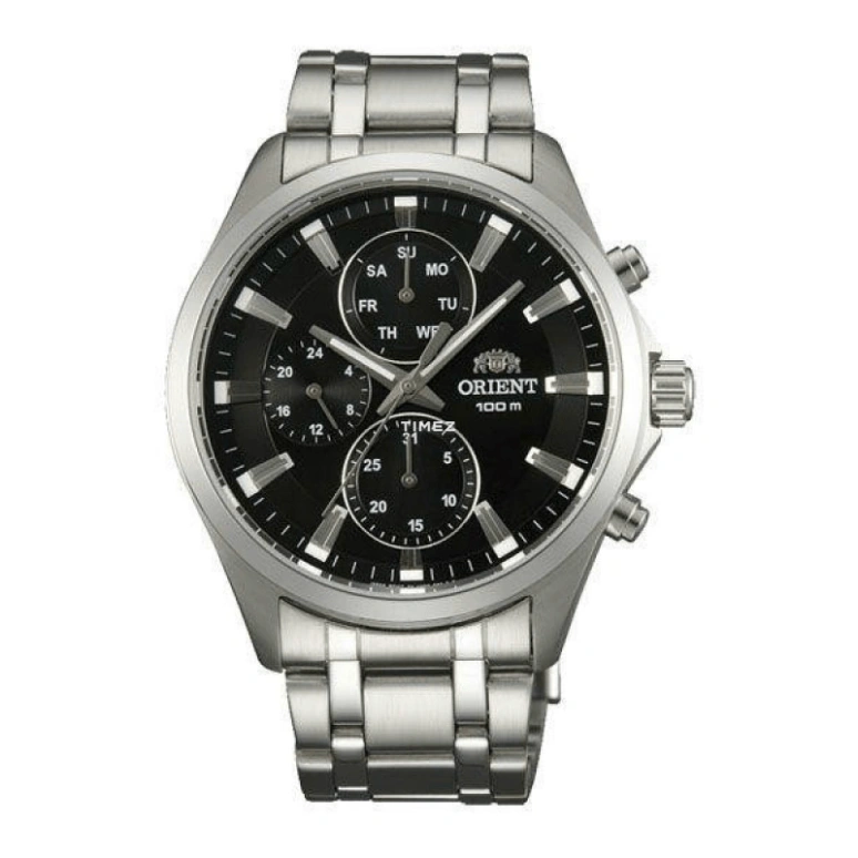 Orient,Sports 42mm,42mm,Stainless Steel,Black,Quartz,Date,Day,UY00003B