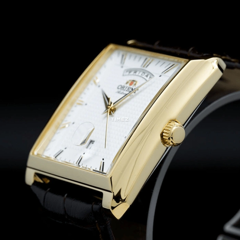 Orient,Other 36x46mm,36x46mm,Stainless Steel,White,Automatic,Date,Day,EVAF003W