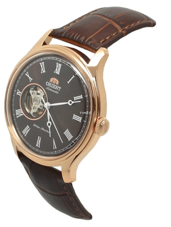 Orient,Classic 43mm,43mm,Rose Gold,Coffee,Automatic,Glass,Round,FAG00001T