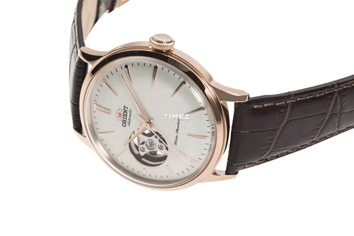 Orient,Classic 40.50mm,40.50mm,Stainless Steel,White,Handwound,Glass,Round,RA,RA-AG0001S