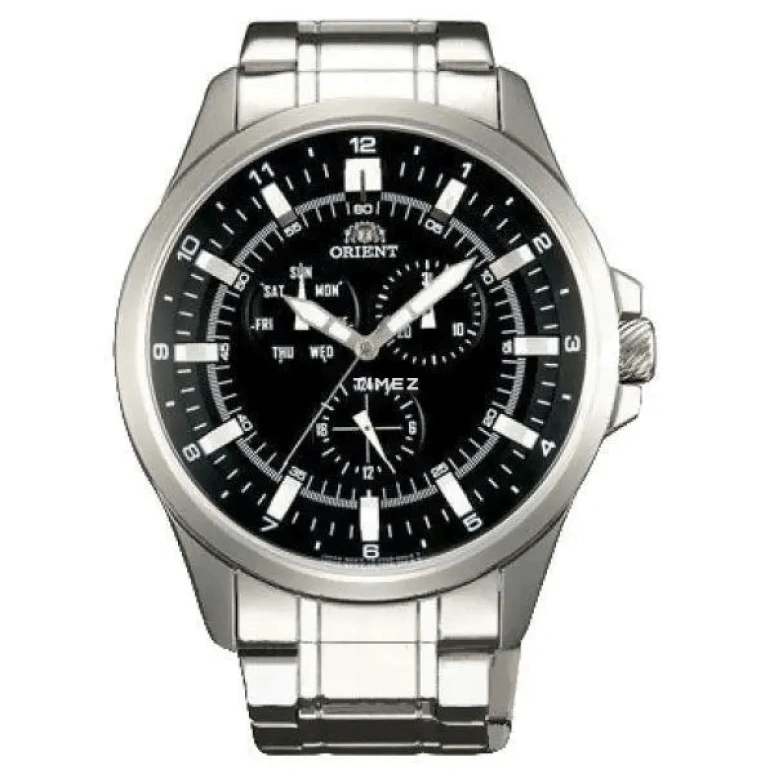Orient,Sports 46mm,46mm,Stainless Steel,Black,Quartz,Date,Day,FUT0D002B