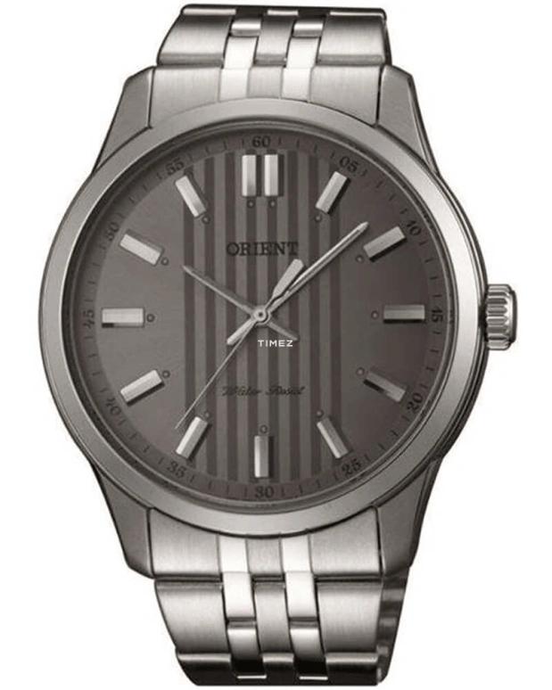 Orient,Sports 43mm,43mm,Stainless Steel,Grey,Quartz,Glass,Round,FQC0U003K
