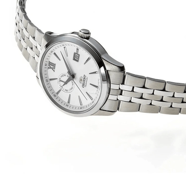 Orient,Contemporary 43mm,43mm,Stainless Steel,White,Automatic,Date,Day,FAL00003W
